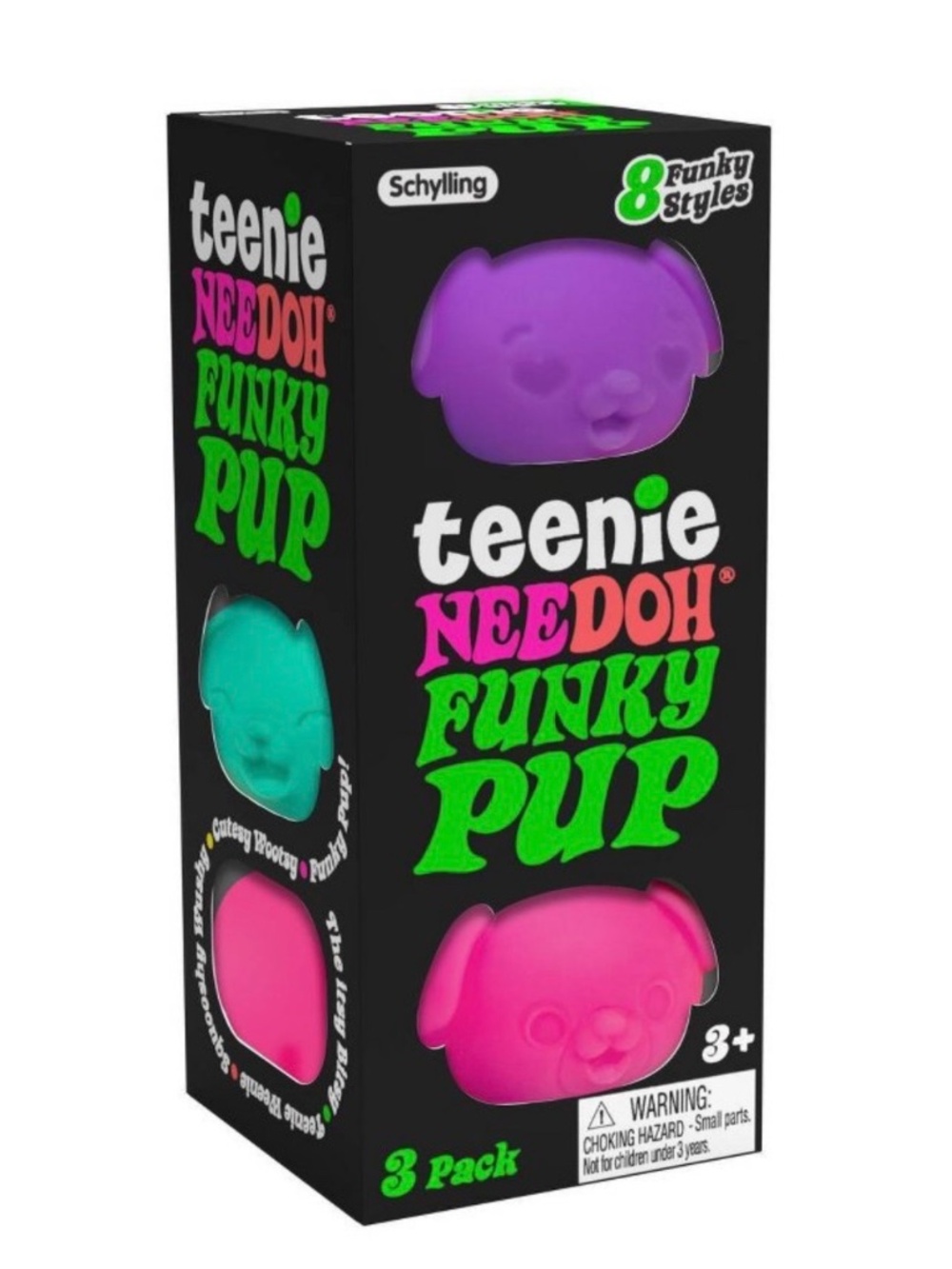 Needoh funky pups 3-pack new NIB